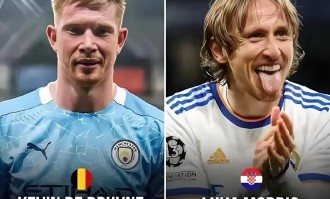 平心而论，两大顶级中场大师莫德里奇和德布劳内，到底谁更强？